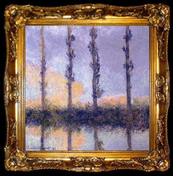 framed  Claude Monet Four Trees, ta009-2